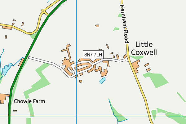 SN7 7LH map - OS VectorMap District (Ordnance Survey) SN7 7LH map - OS VectorMap District (Ordnance Survey)