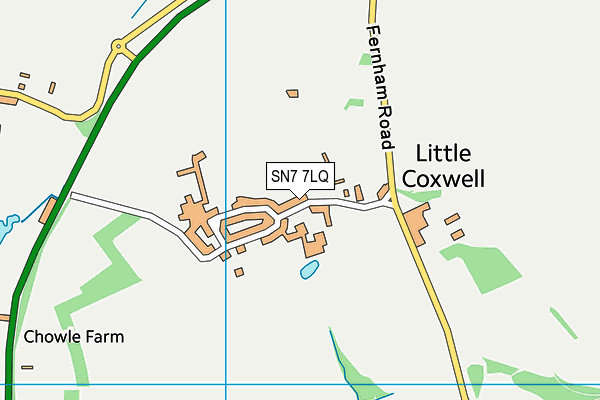 SN7 7LQ map - OS VectorMap District (Ordnance Survey) SN7 7LQ map - OS VectorMap District (Ordnance Survey)