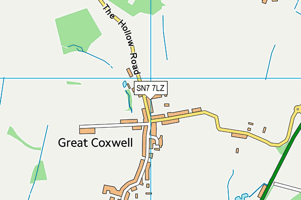 SN7 7LZ map - OS VectorMap District (Ordnance Survey) SN7 7LZ map - OS VectorMap District (Ordnance Survey)