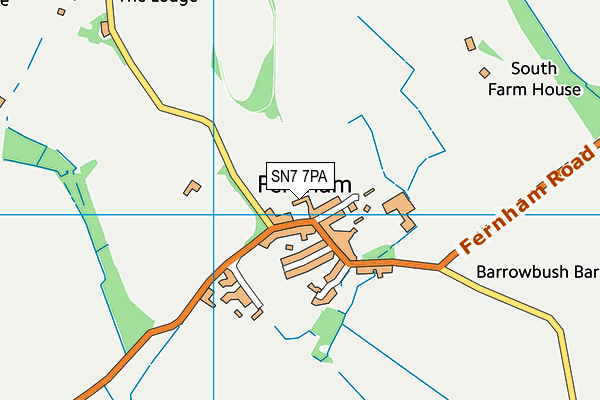 SN7 7PA map - OS VectorMap District (Ordnance Survey) SN7 7PA map - OS VectorMap District (Ordnance Survey)