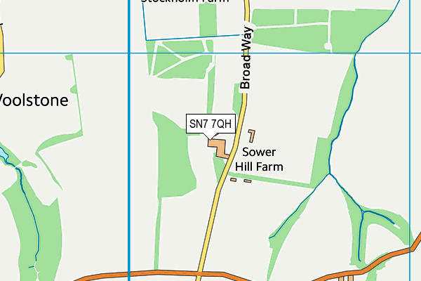 SN7 7QH map - OS VectorMap District (Ordnance Survey) SN7 7QH map - OS VectorMap District (Ordnance Survey)