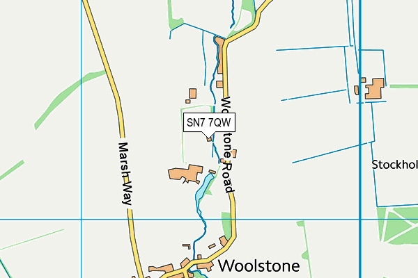 SN7 7QW map - OS VectorMap District (Ordnance Survey)