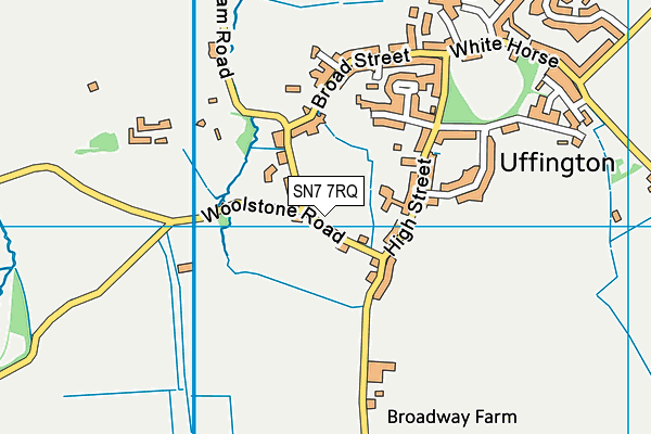 SN7 7RQ map - OS VectorMap District (Ordnance Survey) SN7 7RQ map - OS VectorMap District (Ordnance Survey)