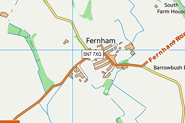 SN7 7XQ map - OS VectorMap District (Ordnance Survey) SN7 7XQ map - OS VectorMap District (Ordnance Survey)