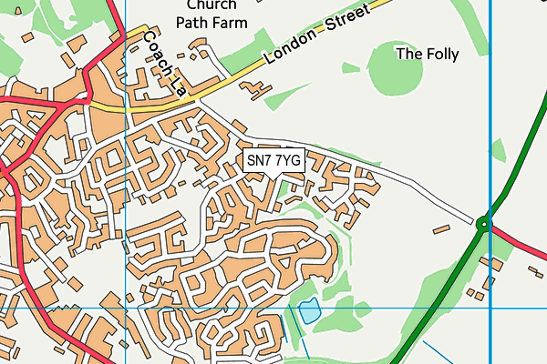 SN7 7YG map - OS VectorMap District (Ordnance Survey) SN7 7YG map - OS VectorMap District (Ordnance Survey)