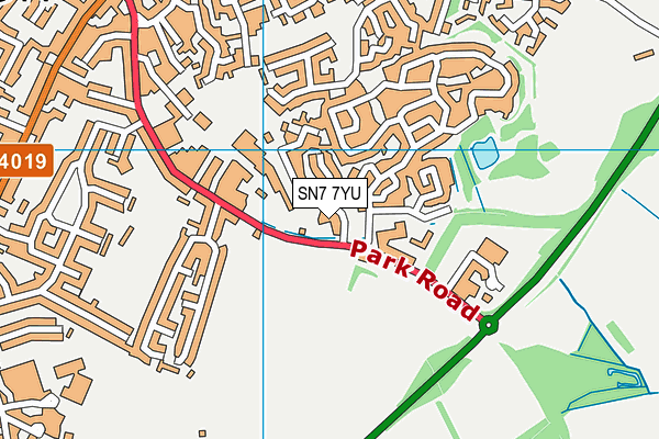 SN7 7YU map - OS VectorMap District (Ordnance Survey)