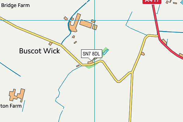SN7 8DL map - OS VectorMap District (Ordnance Survey) SN7 8DL map - OS VectorMap District (Ordnance Survey)