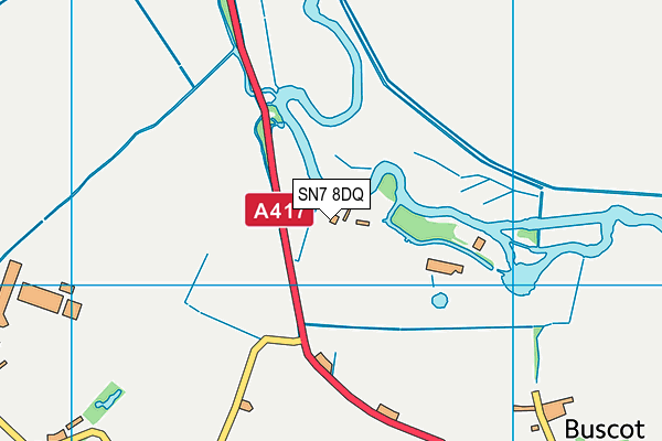 SN7 8DQ map - OS VectorMap District (Ordnance Survey) SN7 8DQ map - OS VectorMap District (Ordnance Survey)