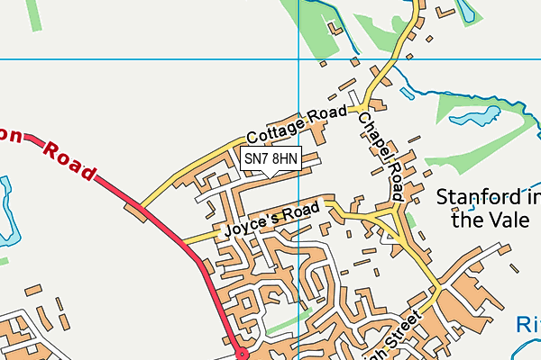 SN7 8HN map - OS VectorMap District (Ordnance Survey) SN7 8HN map - OS VectorMap District (Ordnance Survey)