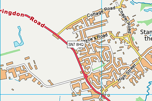 SN7 8HQ map - OS VectorMap District (Ordnance Survey) SN7 8HQ map - OS VectorMap District (Ordnance Survey)