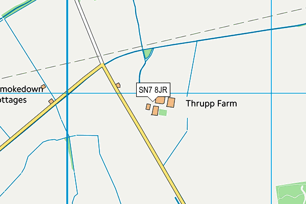 SN7 8JR map - OS VectorMap District (Ordnance Survey) SN7 8JR map - OS VectorMap District (Ordnance Survey)