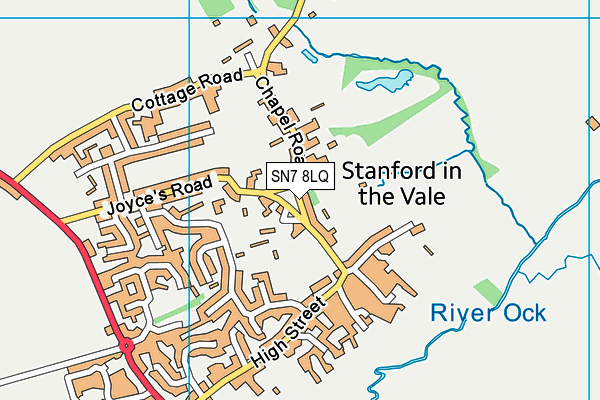 SN7 8LQ map - OS VectorMap District (Ordnance Survey) SN7 8LQ map - OS VectorMap District (Ordnance Survey)