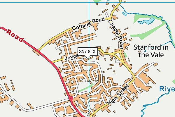 SN7 8LX map - OS VectorMap District (Ordnance Survey) SN7 8LX map - OS VectorMap District (Ordnance Survey)