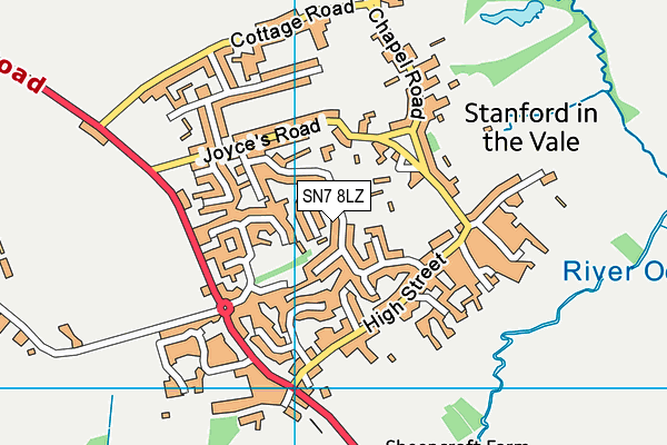 SN7 8LZ map - OS VectorMap District (Ordnance Survey) SN7 8LZ map - OS VectorMap District (Ordnance Survey)