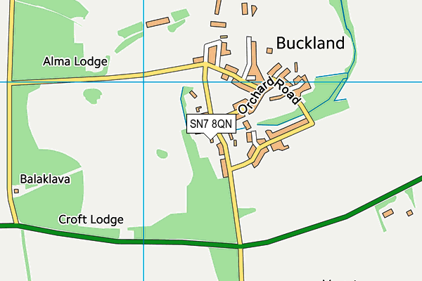 SN7 8QN map - OS VectorMap District (Ordnance Survey) SN7 8QN map - OS VectorMap District (Ordnance Survey)