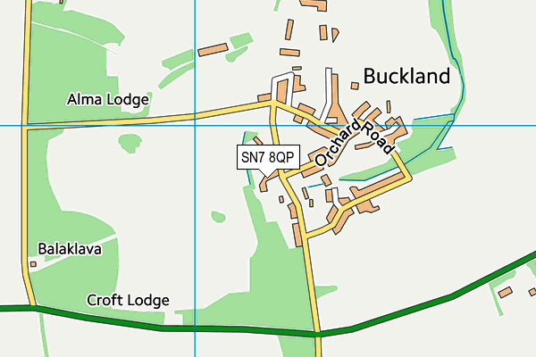 SN7 8QP map - OS VectorMap District (Ordnance Survey) SN7 8QP map - OS VectorMap District (Ordnance Survey)