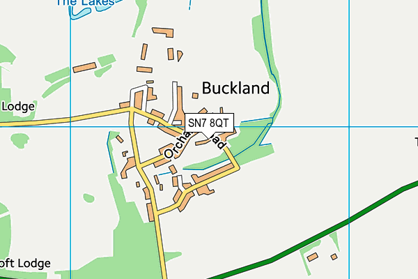 SN7 8QT map - OS VectorMap District (Ordnance Survey) SN7 8QT map - OS VectorMap District (Ordnance Survey)