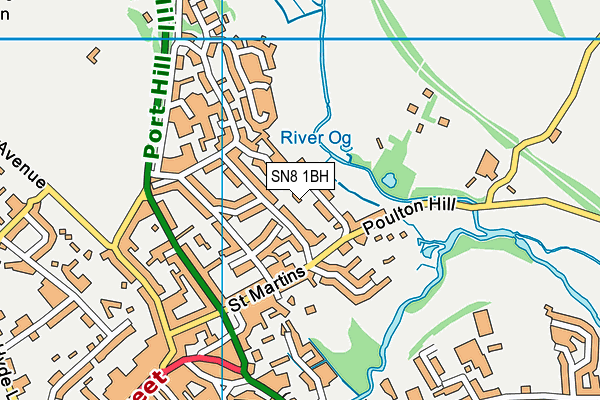 SN8 1BH map - OS VectorMap District (Ordnance Survey) SN8 1BH map - OS VectorMap District (Ordnance Survey)