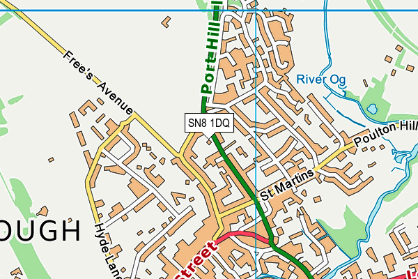 SN8 1DQ map - OS VectorMap District (Ordnance Survey) SN8 1DQ map - OS VectorMap District (Ordnance Survey)