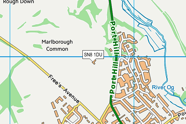 SN8 1DU map - OS VectorMap District (Ordnance Survey) SN8 1DU map - OS VectorMap District (Ordnance Survey)