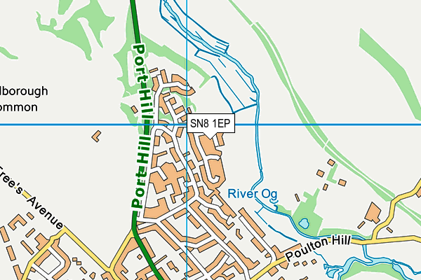SN8 1EP map - OS VectorMap District (Ordnance Survey) SN8 1EP map - OS VectorMap District (Ordnance Survey)
