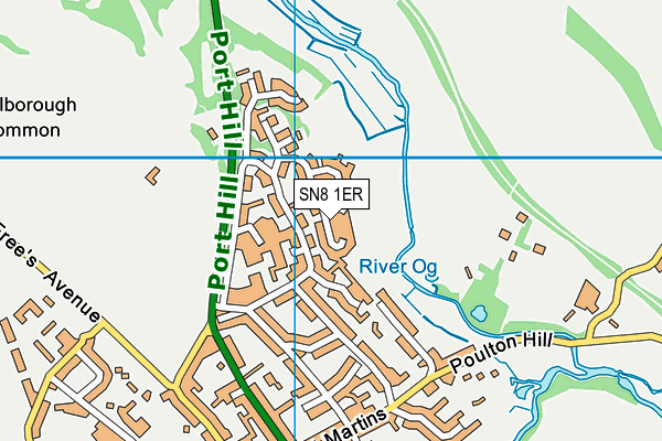 SN8 1ER map - OS VectorMap District (Ordnance Survey) SN8 1ER map - OS VectorMap District (Ordnance Survey)