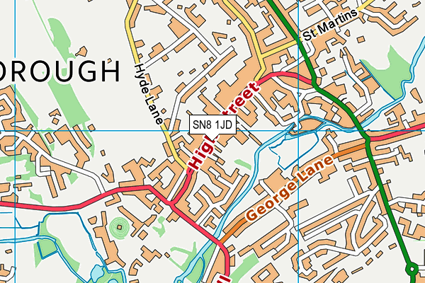 SN8 1JD map - OS VectorMap District (Ordnance Survey) SN8 1JD map - OS VectorMap District (Ordnance Survey)