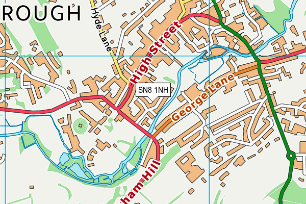 SN8 1NH map - OS VectorMap District (Ordnance Survey) SN8 1NH map - OS VectorMap District (Ordnance Survey)