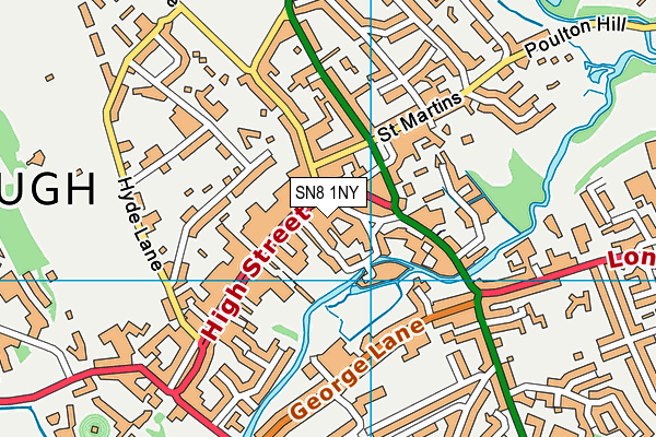 SN8 1NY map - OS VectorMap District (Ordnance Survey) SN8 1NY map - OS VectorMap District (Ordnance Survey)