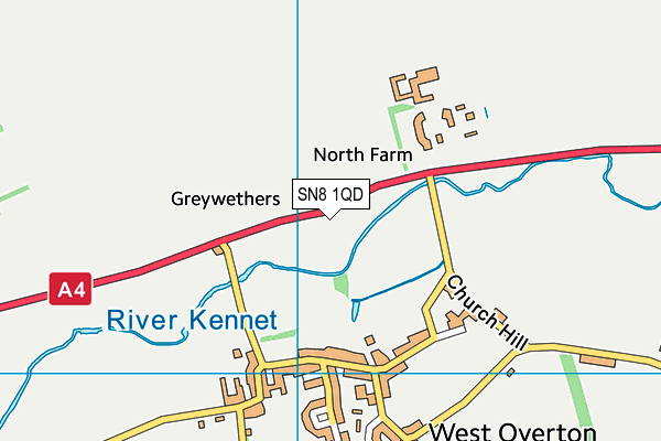 SN8 1QD map - OS VectorMap District (Ordnance Survey) SN8 1QD map - OS VectorMap District (Ordnance Survey)