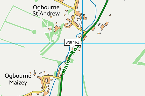 SN8 1RZ map - OS VectorMap District (Ordnance Survey) SN8 1RZ map - OS VectorMap District (Ordnance Survey)