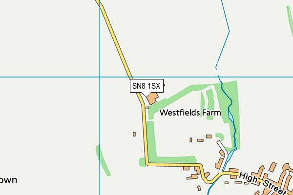 SN8 1SX map - OS VectorMap District (Ordnance Survey) SN8 1SX map - OS VectorMap District (Ordnance Survey)