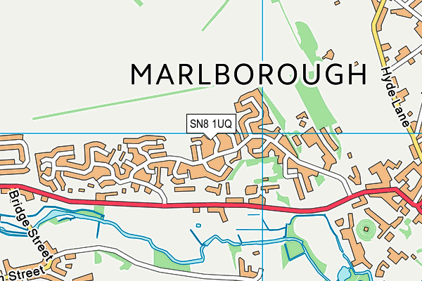 SN8 1UQ map - OS VectorMap District (Ordnance Survey) SN8 1UQ map - OS VectorMap District (Ordnance Survey)