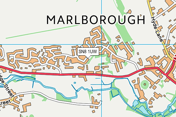 SN8 1UW map - OS VectorMap District (Ordnance Survey) SN8 1UW map - OS VectorMap District (Ordnance Survey)