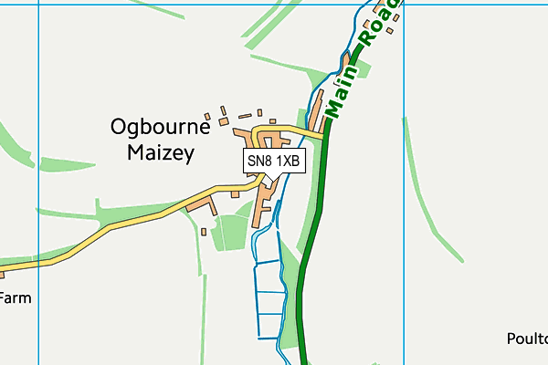 SN8 1XB map - OS VectorMap District (Ordnance Survey) SN8 1XB map - OS VectorMap District (Ordnance Survey)