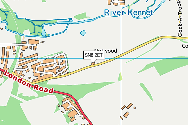 SN8 2ET map - OS VectorMap District (Ordnance Survey) SN8 2ET map - OS VectorMap District (Ordnance Survey)
