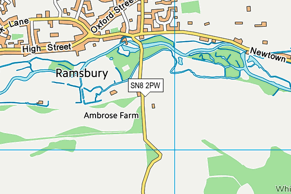 SN8 2PW map - OS VectorMap District (Ordnance Survey) SN8 2PW map - OS VectorMap District (Ordnance Survey)