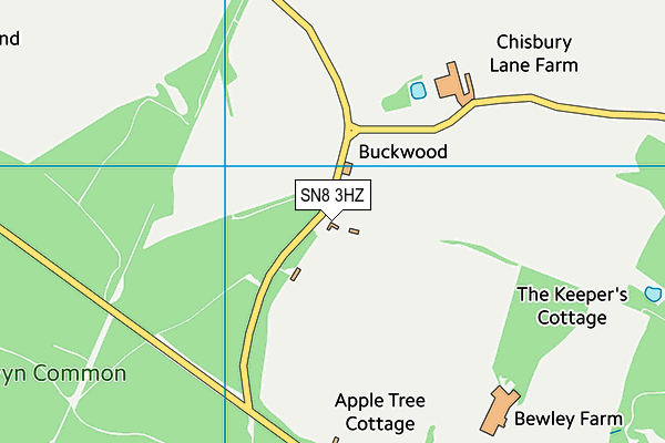 SN8 3HZ map - OS VectorMap District (Ordnance Survey) SN8 3HZ map - OS VectorMap District (Ordnance Survey)