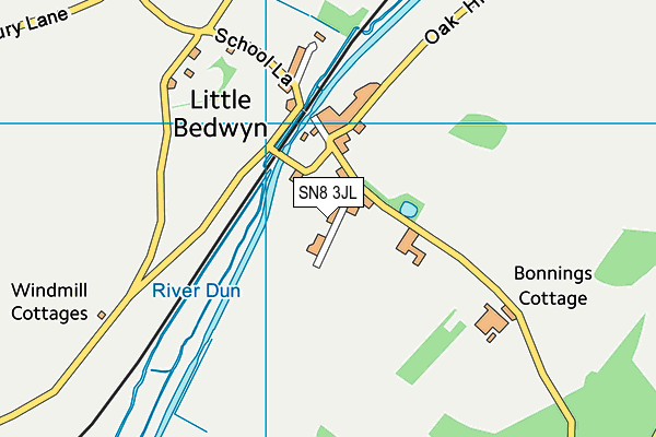 SN8 3JL map - OS VectorMap District (Ordnance Survey) SN8 3JL map - OS VectorMap District (Ordnance Survey)
