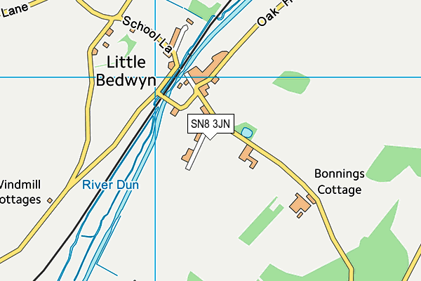 SN8 3JN map - OS VectorMap District (Ordnance Survey) SN8 3JN map - OS VectorMap District (Ordnance Survey)