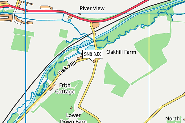 SN8 3JX map - OS VectorMap District (Ordnance Survey) SN8 3JX map - OS VectorMap District (Ordnance Survey)