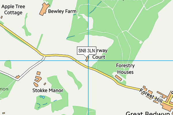 SN8 3LN map - OS VectorMap District (Ordnance Survey) SN8 3LN map - OS VectorMap District (Ordnance Survey)