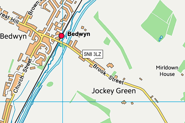 SN8 3LZ map - OS VectorMap District (Ordnance Survey) SN8 3LZ map - OS VectorMap District (Ordnance Survey)