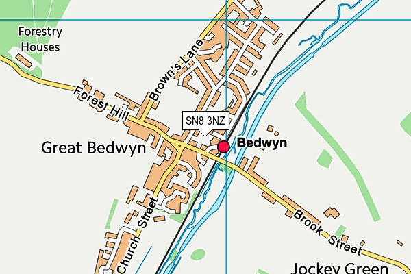 SN8 3NZ map - OS VectorMap District (Ordnance Survey) SN8 3NZ map - OS VectorMap District (Ordnance Survey)