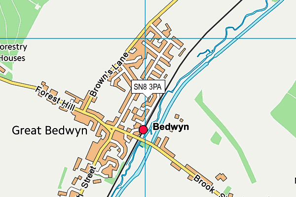 SN8 3PA map - OS VectorMap District (Ordnance Survey) SN8 3PA map - OS VectorMap District (Ordnance Survey)