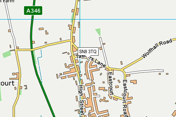 SN8 3TQ map - OS VectorMap District (Ordnance Survey) SN8 3TQ map - OS VectorMap District (Ordnance Survey)