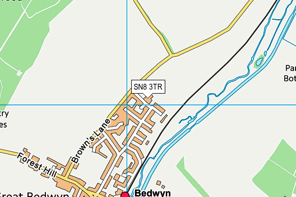 SN8 3TR map - OS VectorMap District (Ordnance Survey) SN8 3TR map - OS VectorMap District (Ordnance Survey)