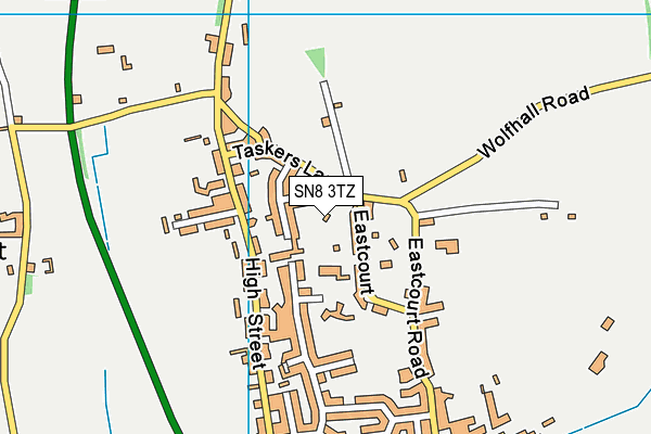 SN8 3TZ map - OS VectorMap District (Ordnance Survey) SN8 3TZ map - OS VectorMap District (Ordnance Survey)