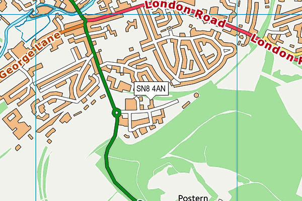 SN8 4AN map - OS VectorMap District (Ordnance Survey) SN8 4AN map - OS VectorMap District (Ordnance Survey)