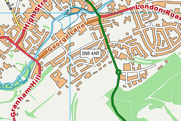 SN8 4AR map - OS VectorMap District (Ordnance Survey) SN8 4AR map - OS VectorMap District (Ordnance Survey)